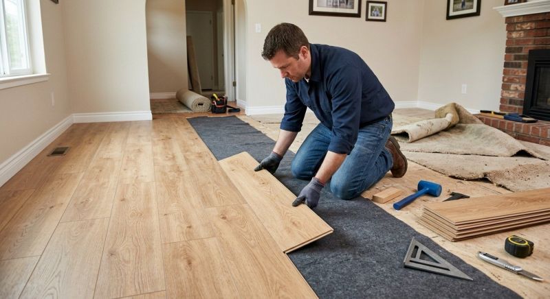 Laminate Floor Remodeling in Hanover, MA
