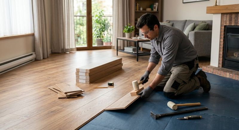 Laminate Floor Replacement in Abington, MA