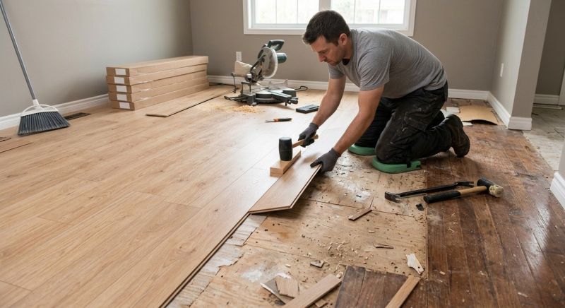 Laminate Floor Replacement in Boston, MA
