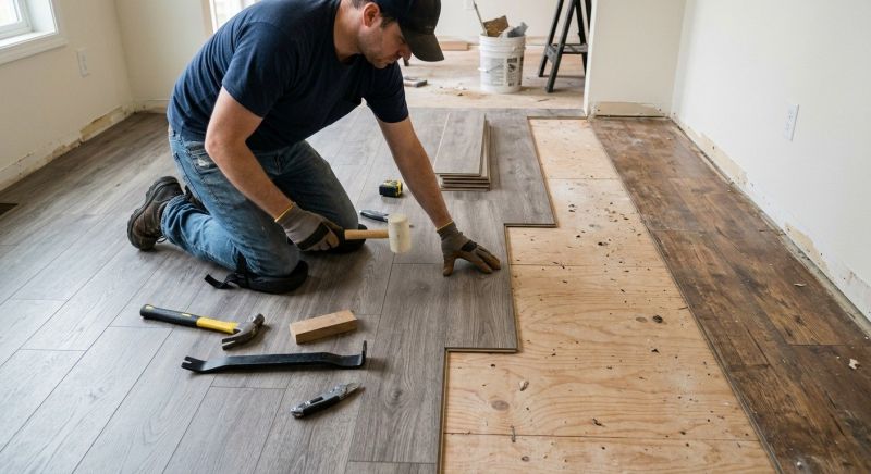 Laminate Floor Replacement in Kingston, MA