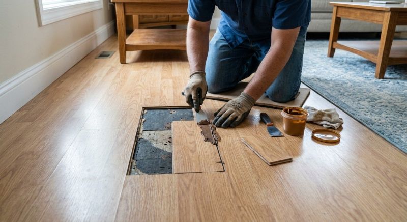 Laminate Floor Scratch Repair in Hanover, MA