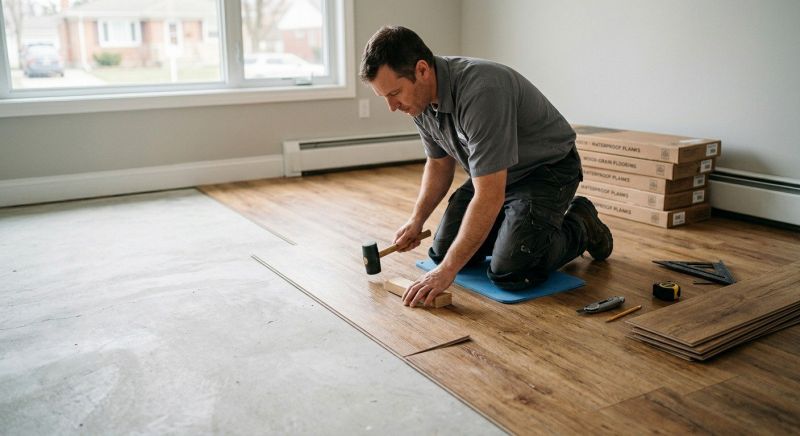 Linoleum Floor Installation in Duxbury, MA