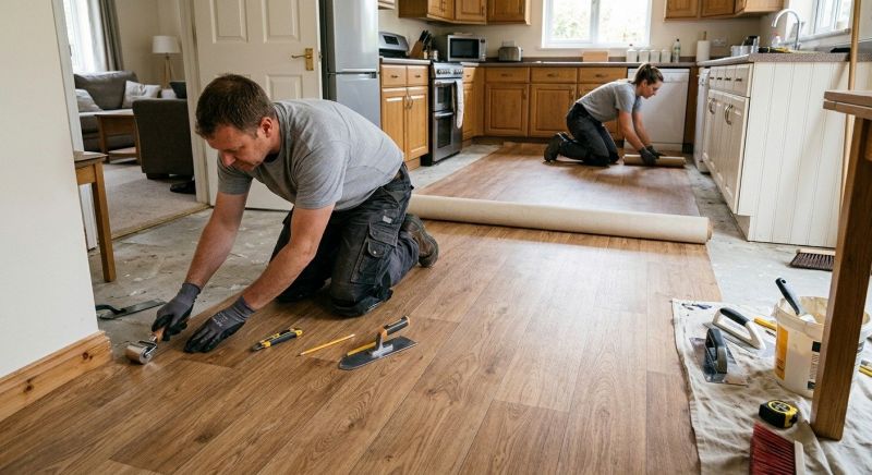 Linoleum Floor Installation in Hanover, MA