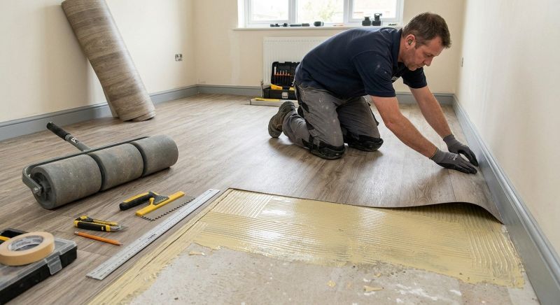 Sheet Vinyl Installation in Duxbury, MA