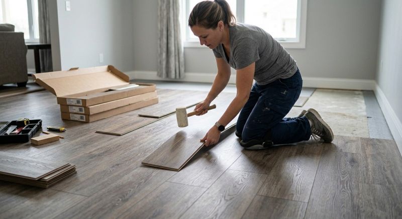 Vinyl Plank Floor Installation in Hanover, MA